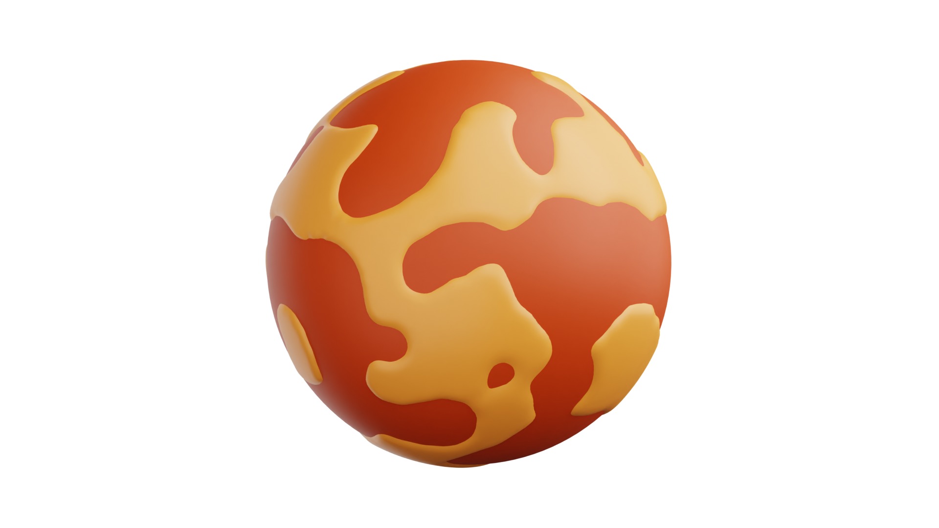 Mars 3d Illustration 3D model_18