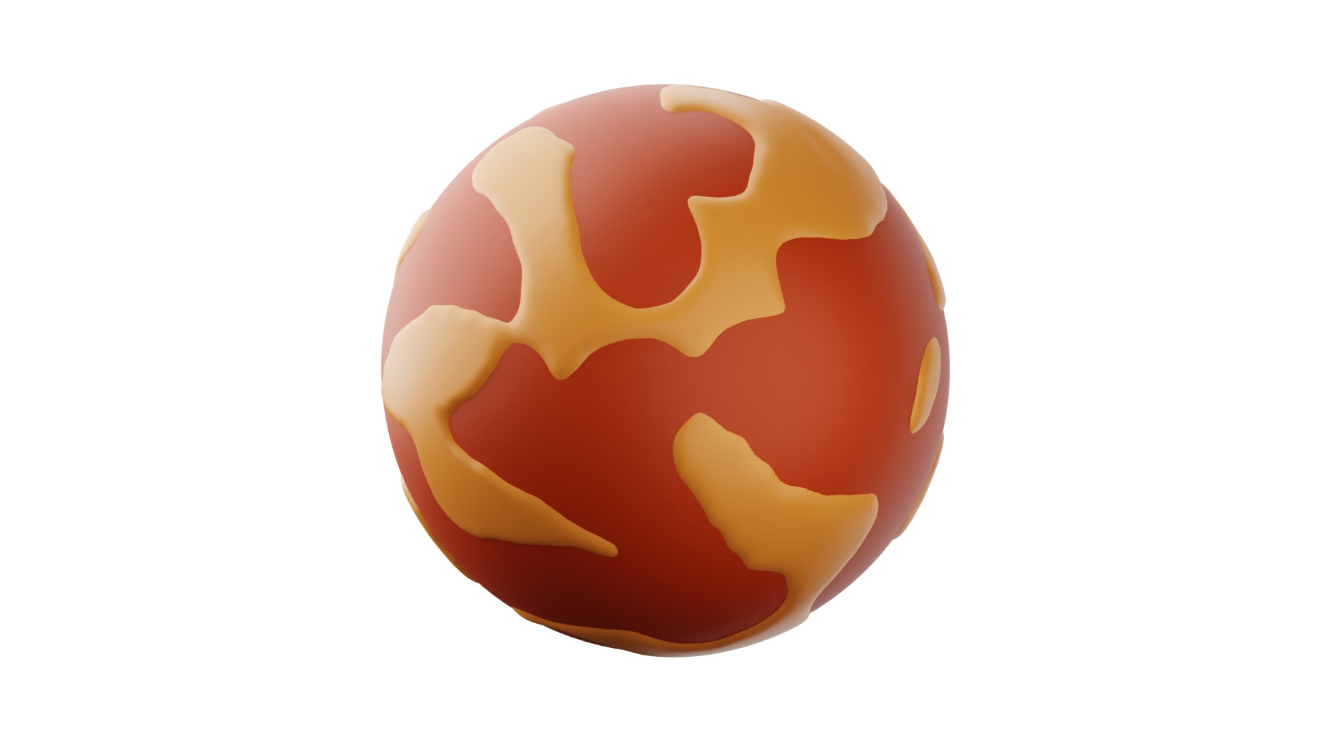 Mars 3d Illustration 3D model_9