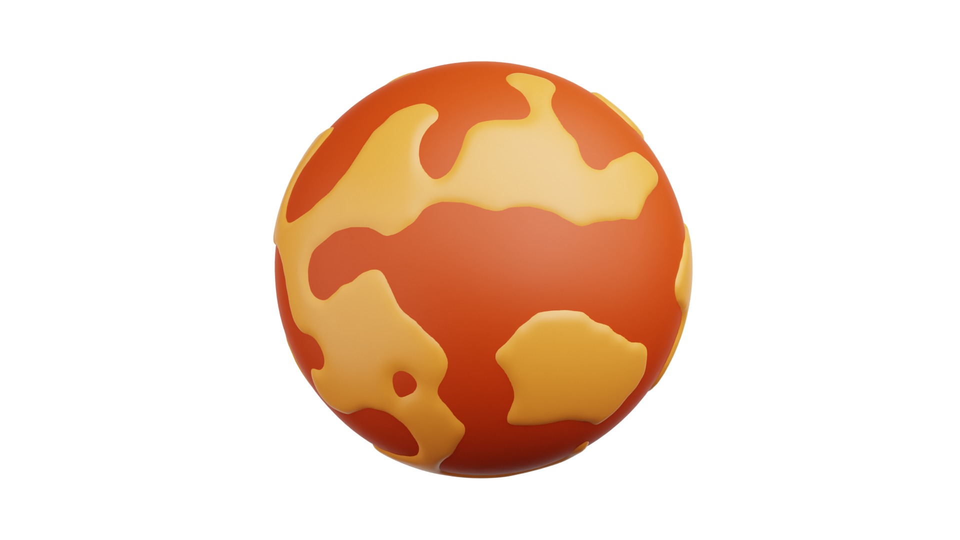 Mars 3d Illustration 3D model_1