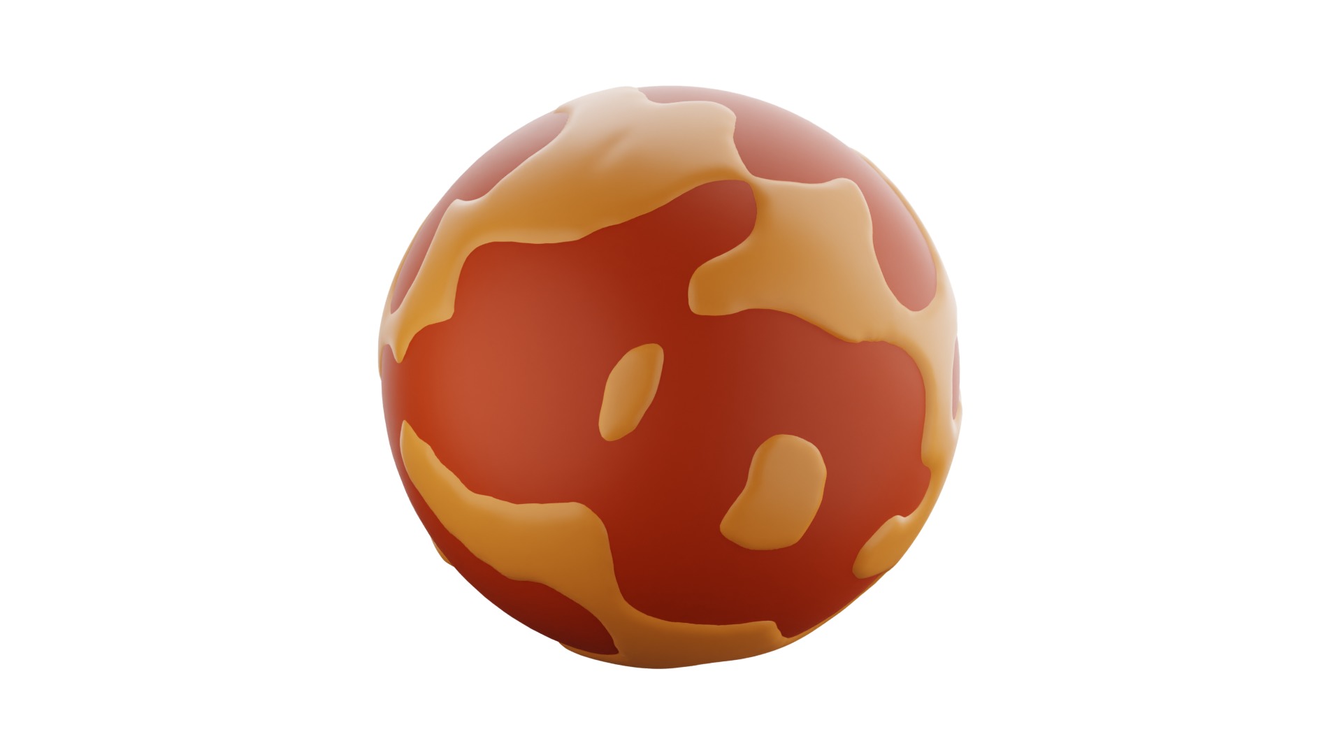 Mars 3d Illustration 3D model_13