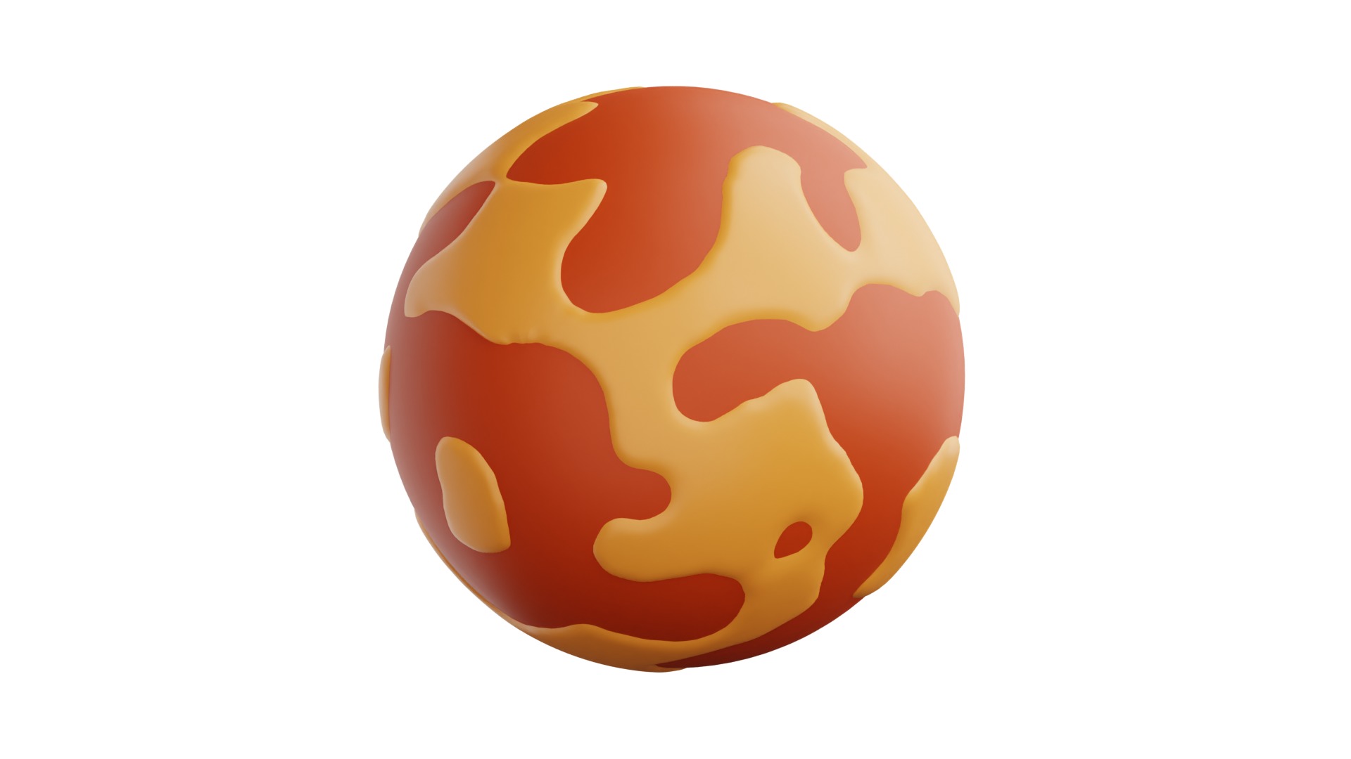Mars 3d Illustration 3D model_17