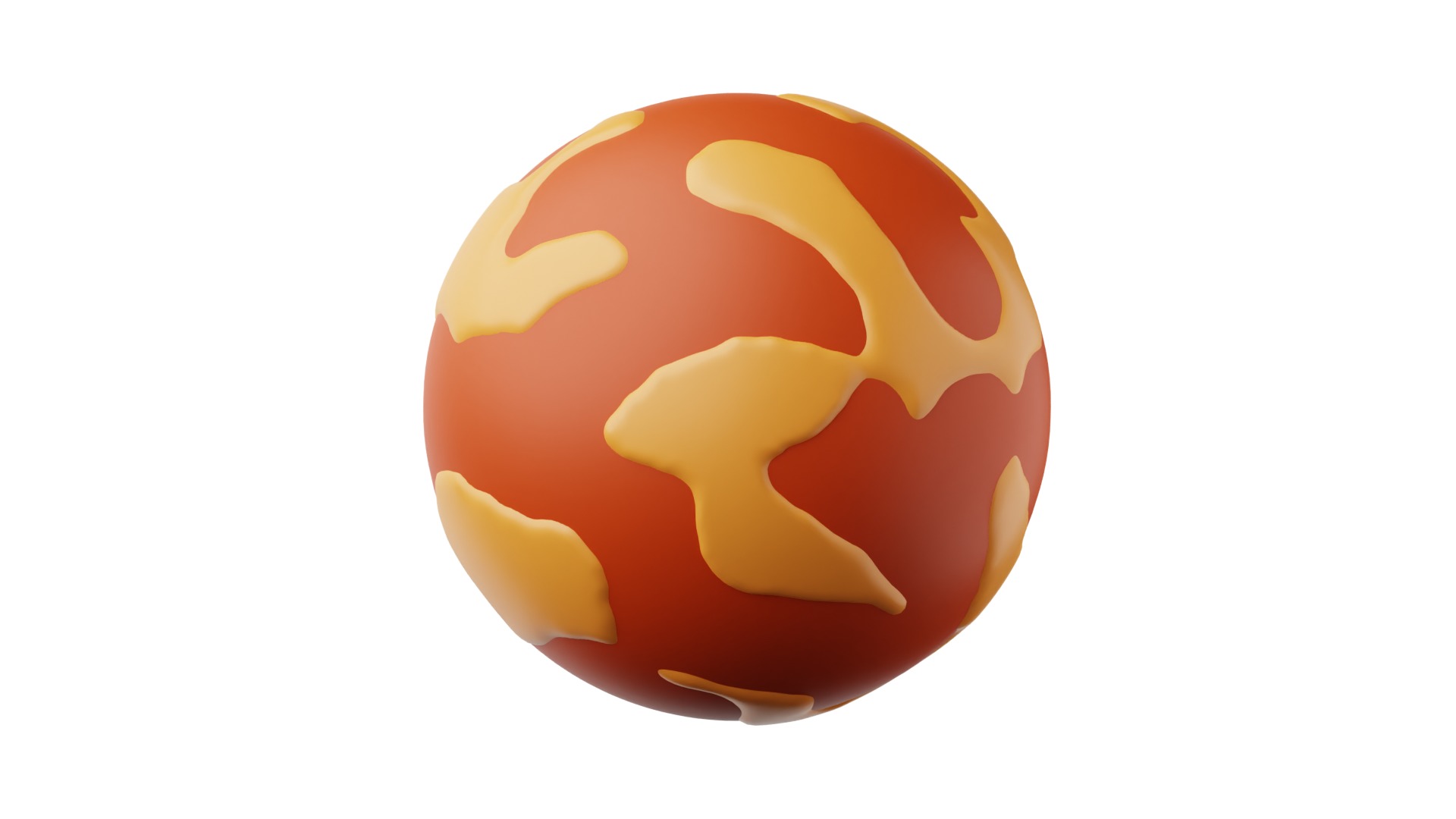 Mars 3d Illustration 3D model_6