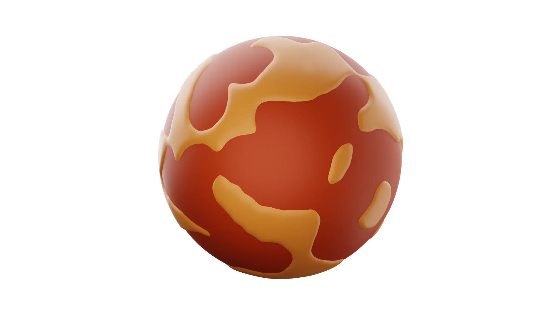 Mars 3d Illustration 3D model_11