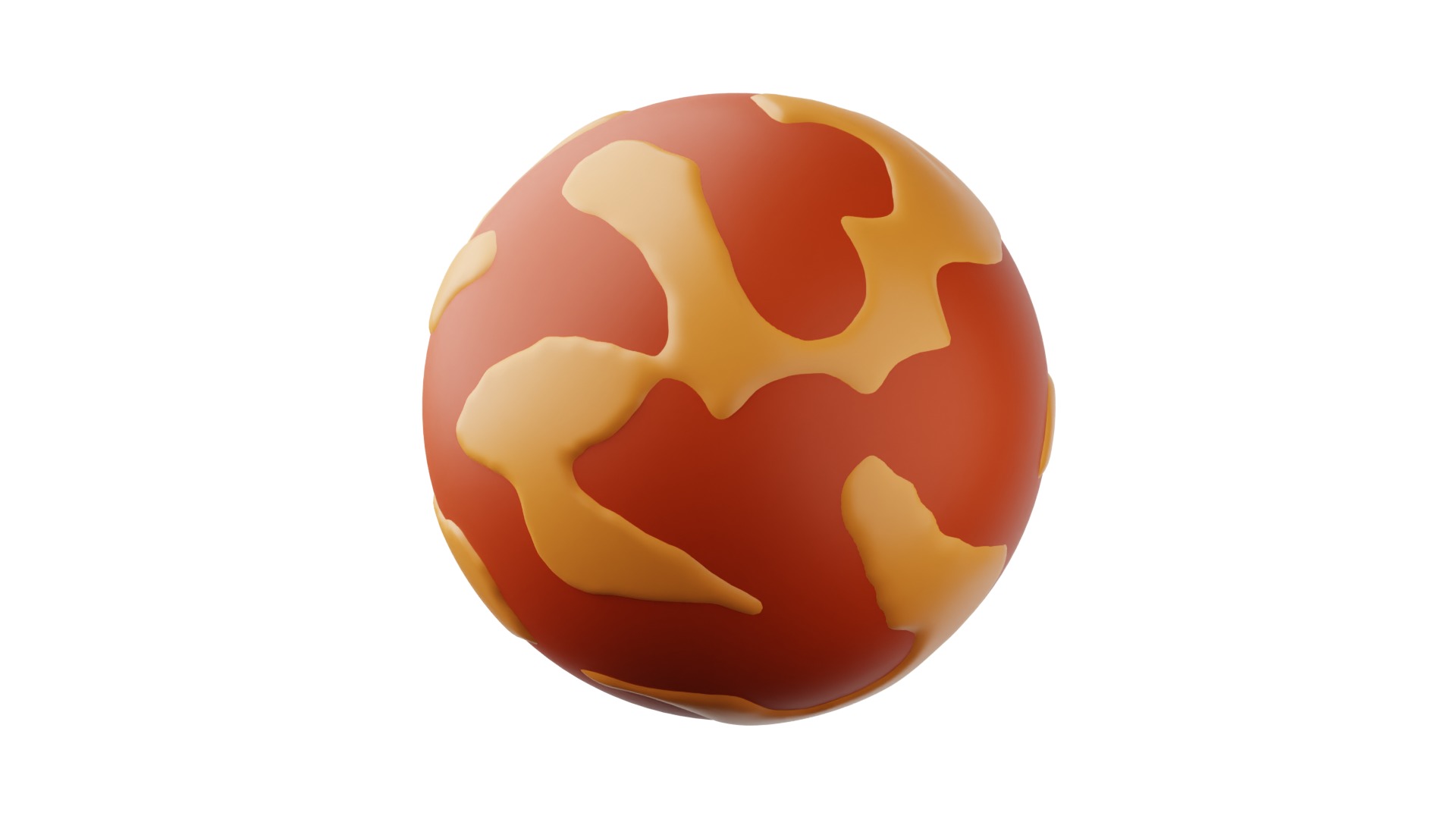 Mars 3d Illustration 3D model_8