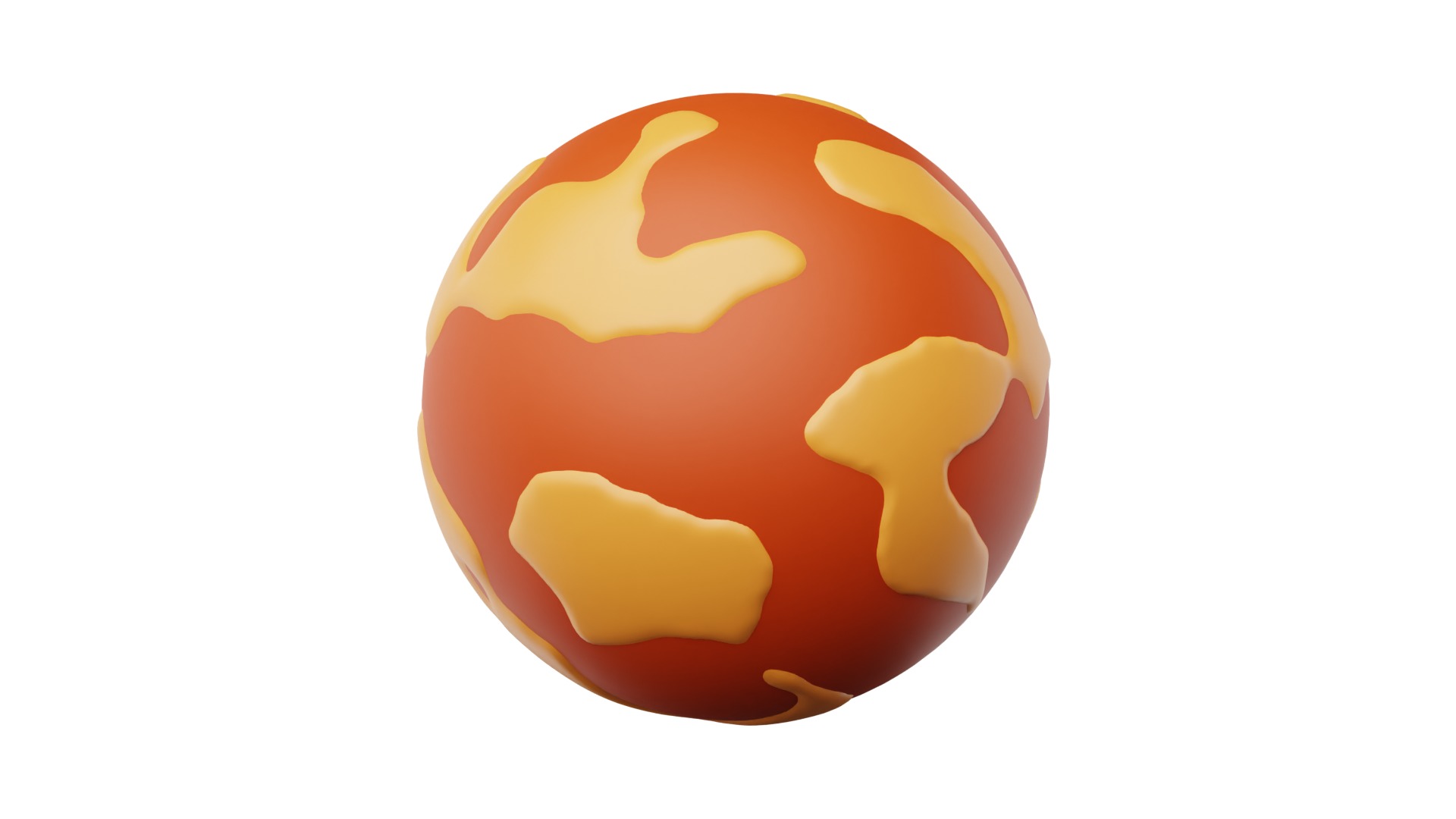 Mars 3d Illustration 3D model_4