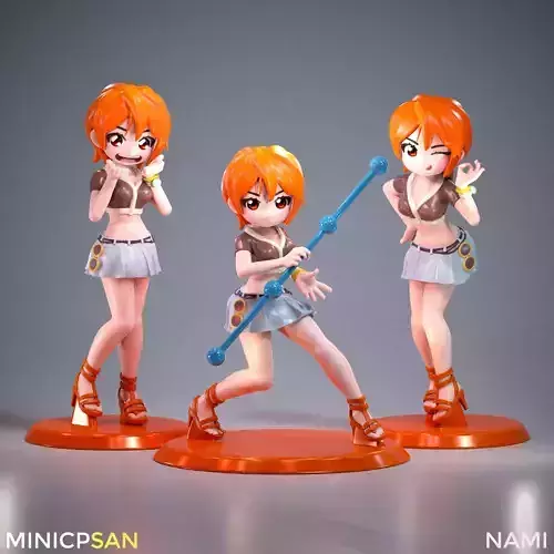 3in1 Mini Nami Enies Lobby Outfit Bundle - One Piece Figure