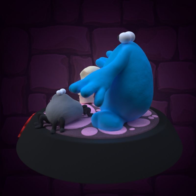 The trap door 3D print model_25