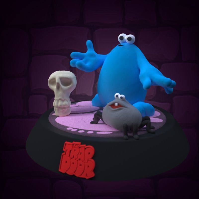 The trap door 3D print model_9