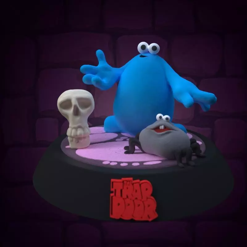 The trap door 3D print model_0