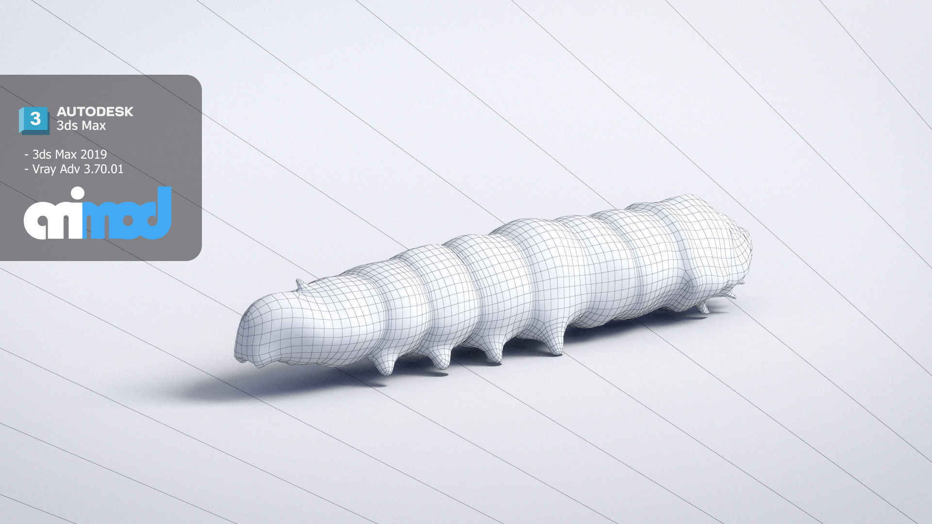 Silkworm 3D model_8