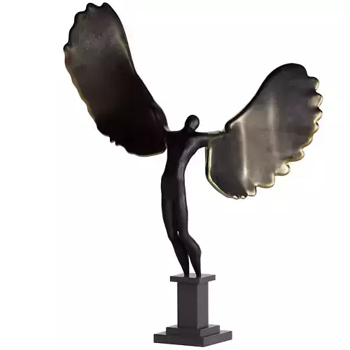 Decorative Abstract Sculpture Free Man