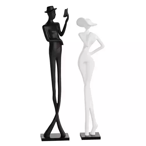  Decorative Abstract Sculpture Couple