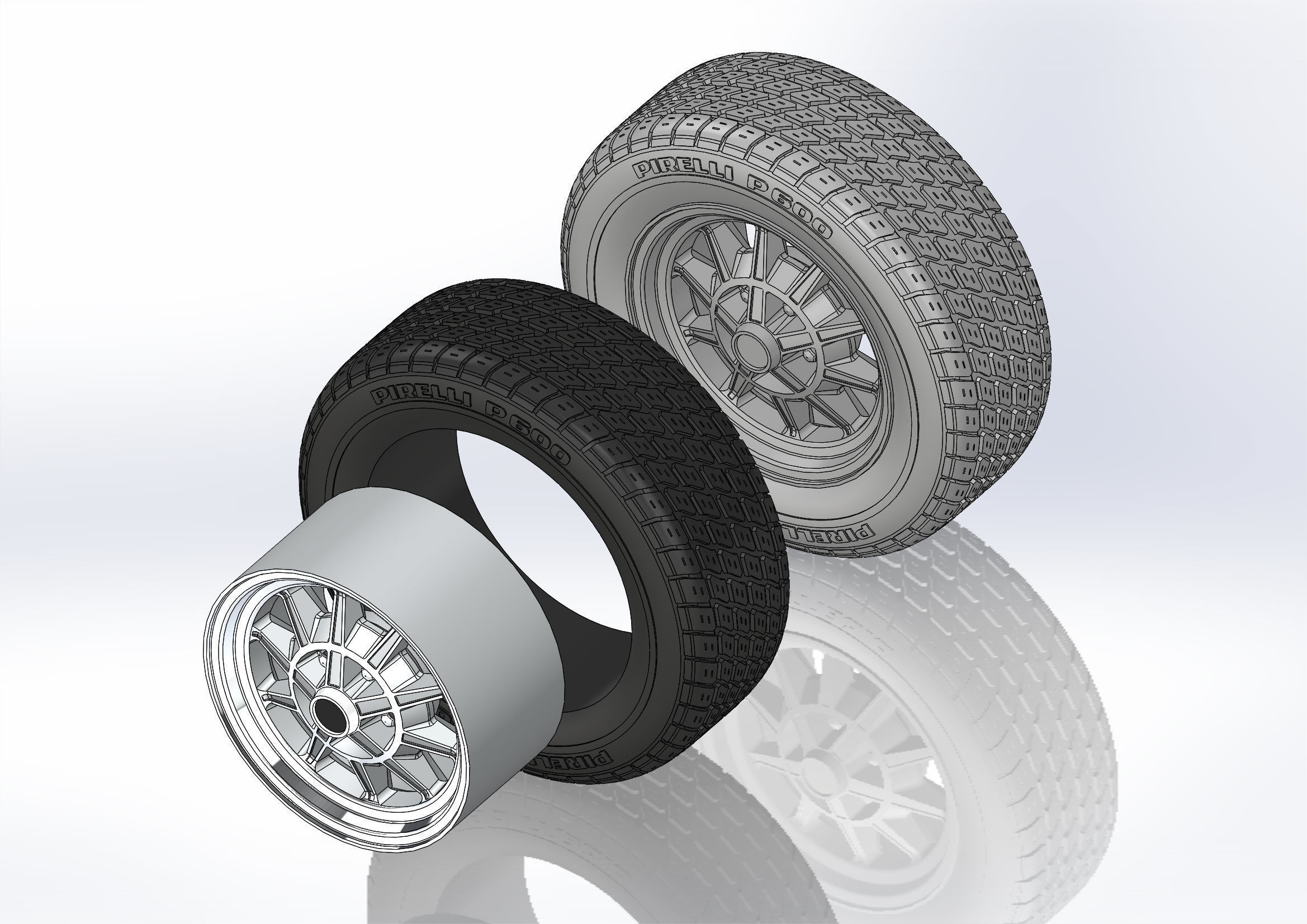 Wheels Legendary Wheels LW10 15inch for scale model 3D print model_9