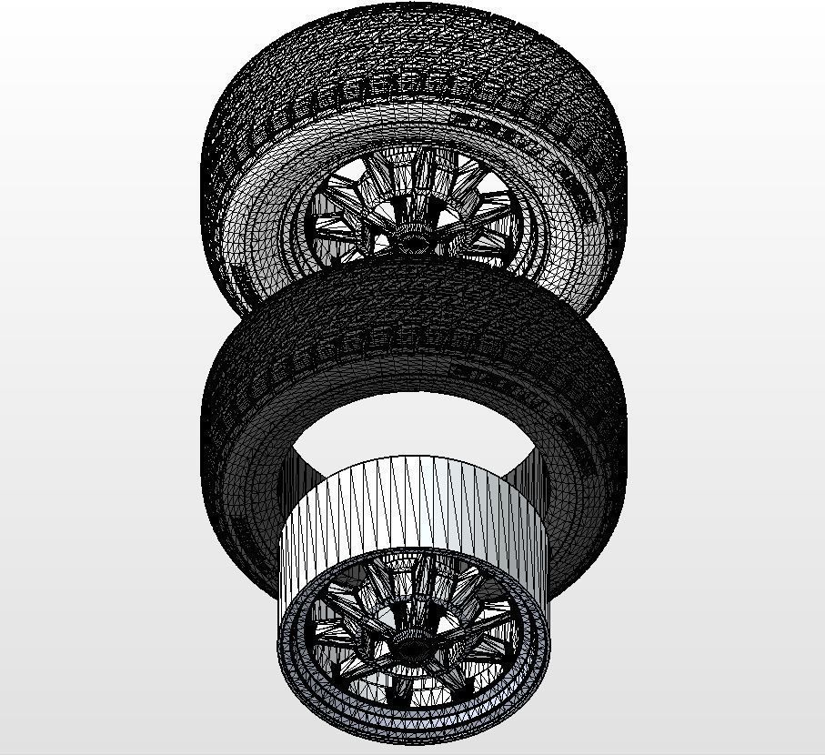 Wheels Legendary Wheels LW10 15inch for scale model 3D print model_14