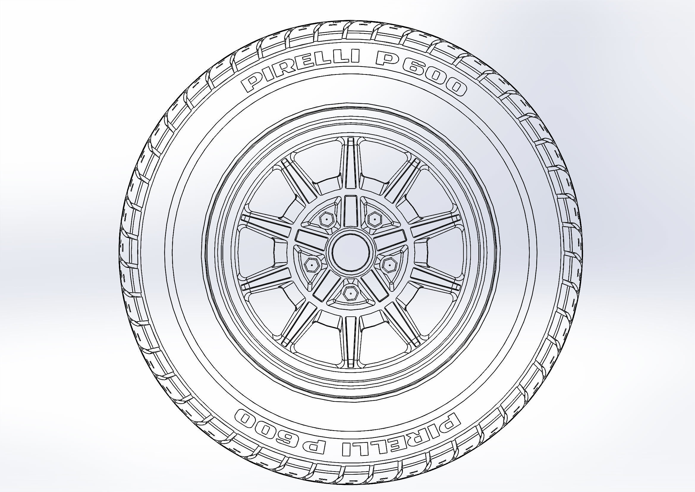 Wheels Legendary Wheels LW10 15inch for scale model 3D print model_7