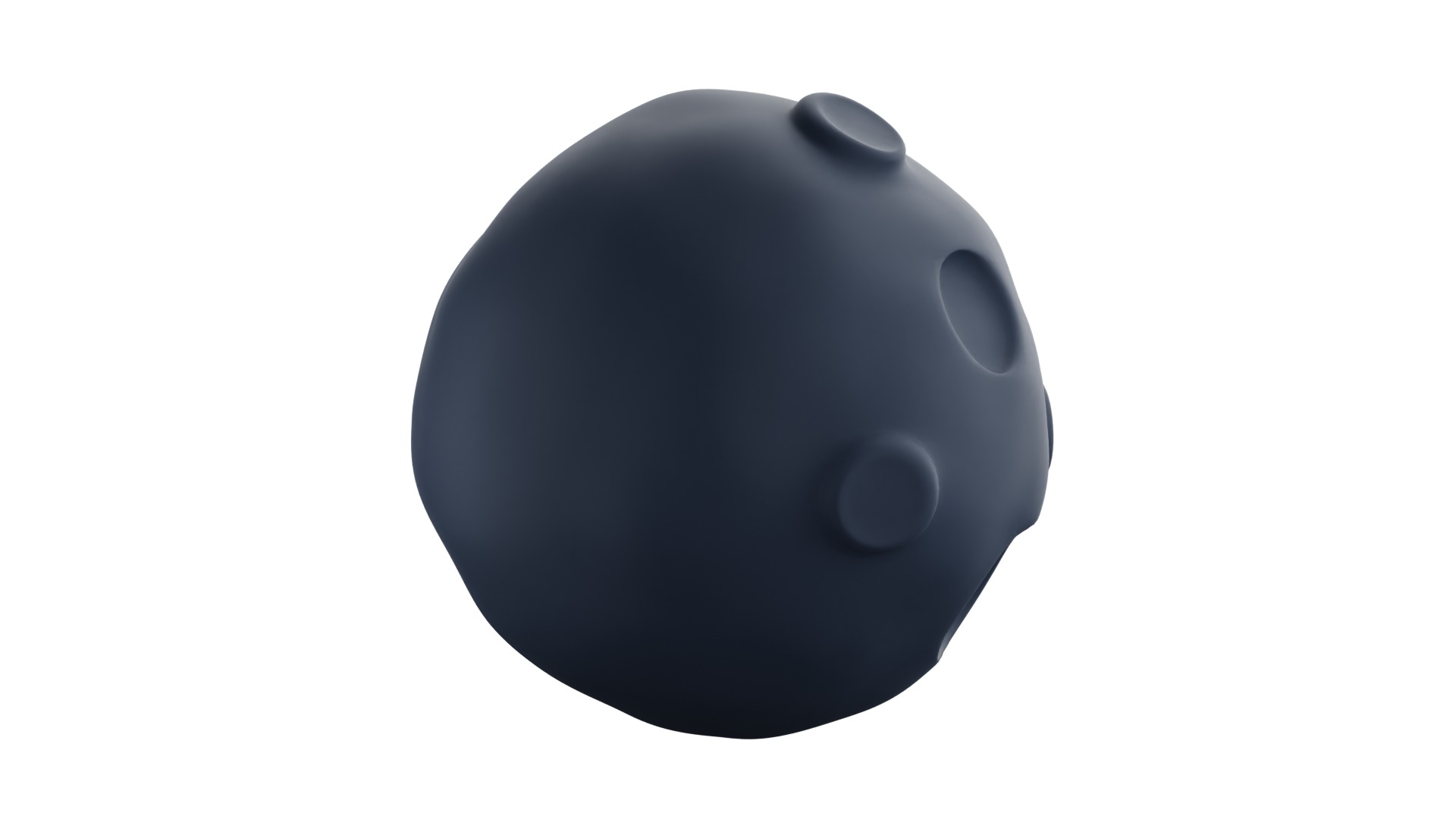 Moon 3d Illustration 3D model_14