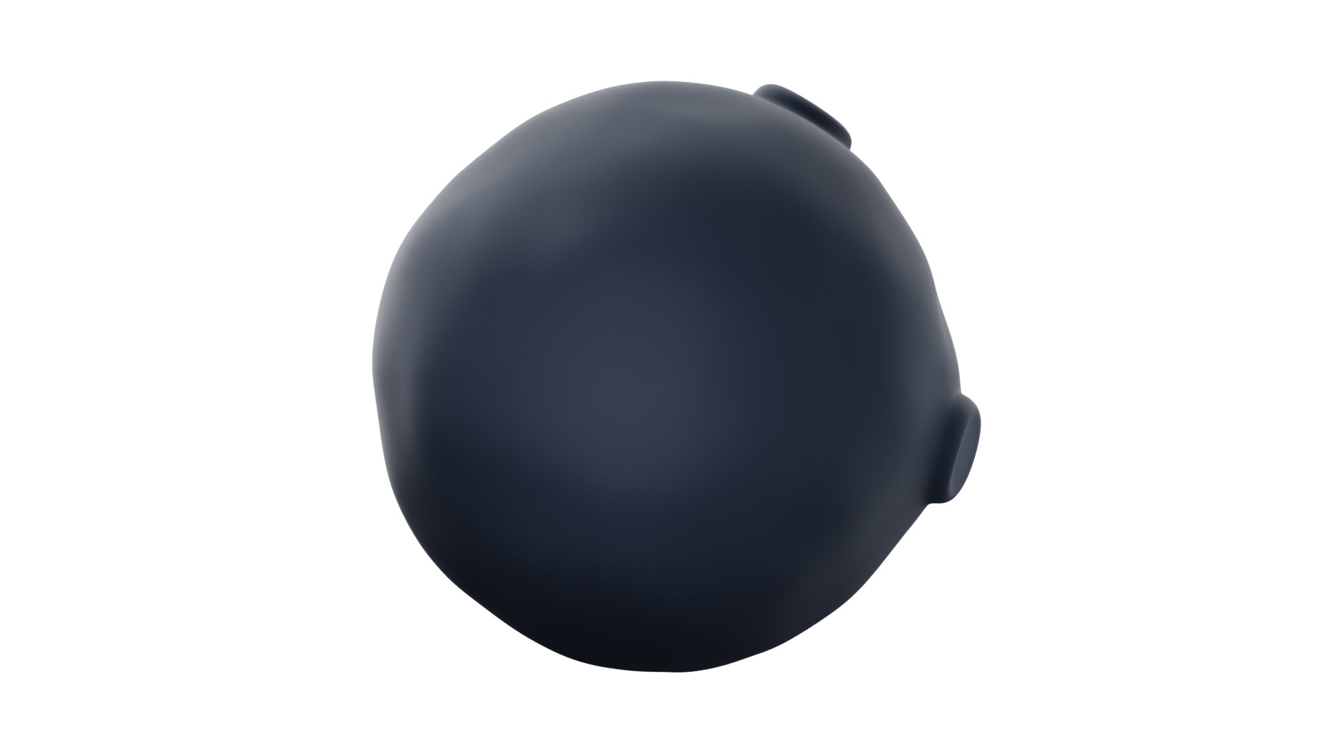 Moon 3d Illustration 3D model_11