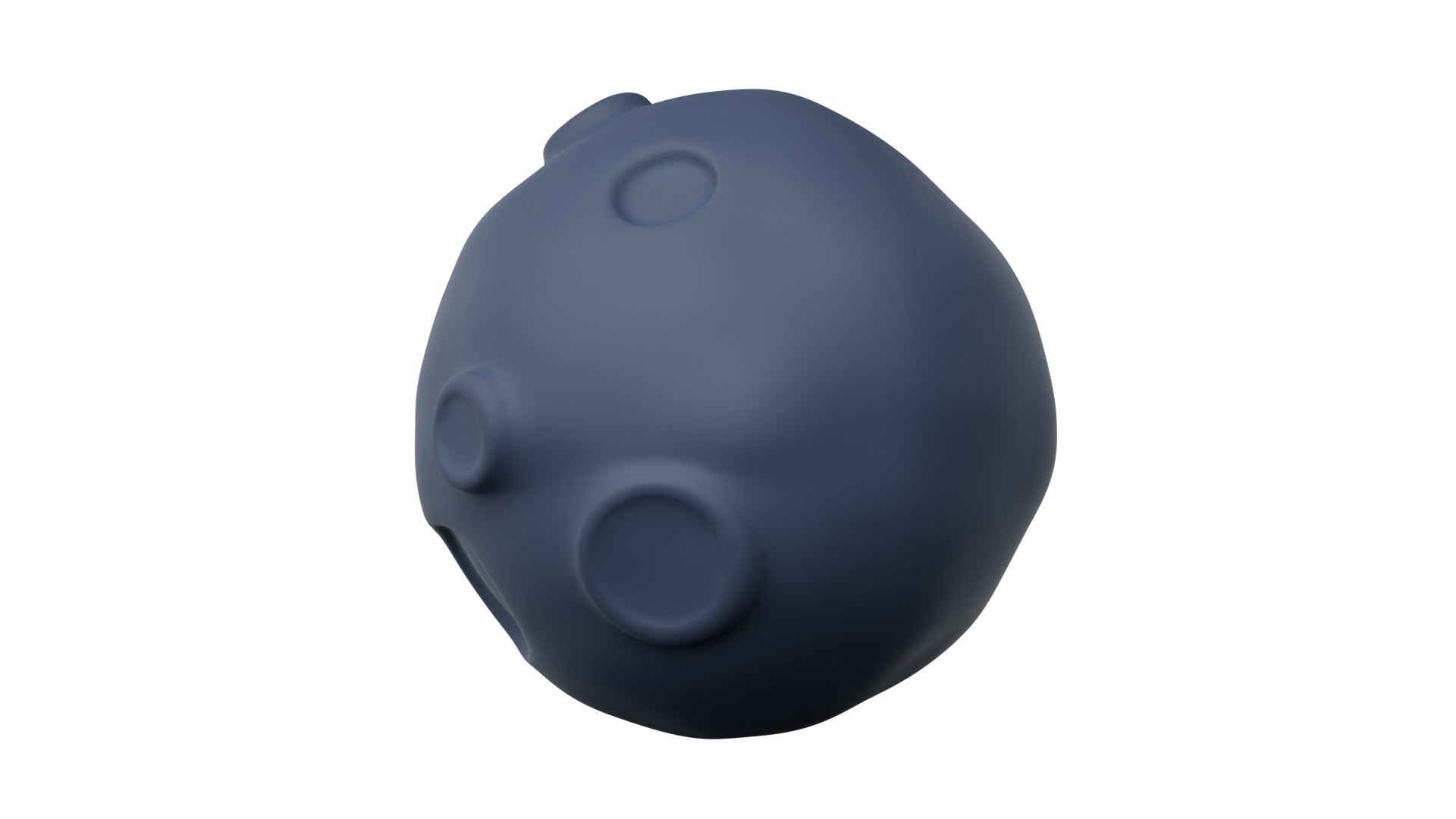 Moon 3d Illustration 3D model_4