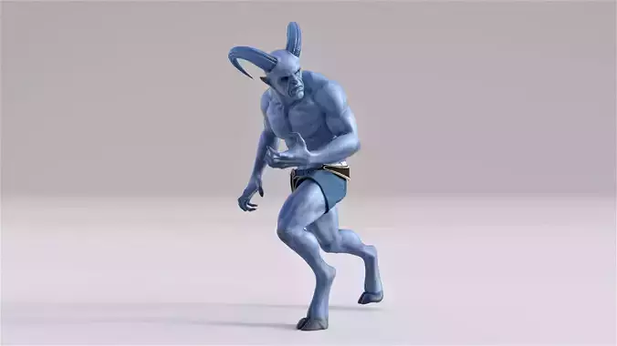 Krampus Christmas Rigged Animated