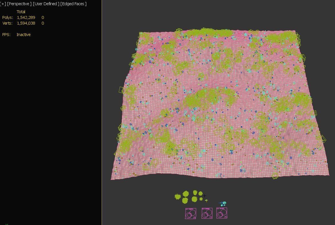 Sandy biome 3D model_5