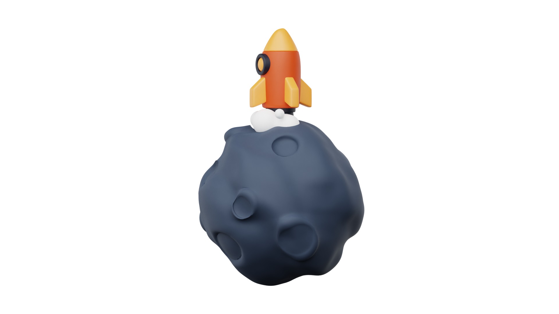 Moon Landing 3D model_2