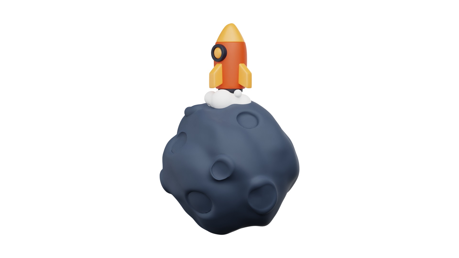 Moon Landing 3D model_1