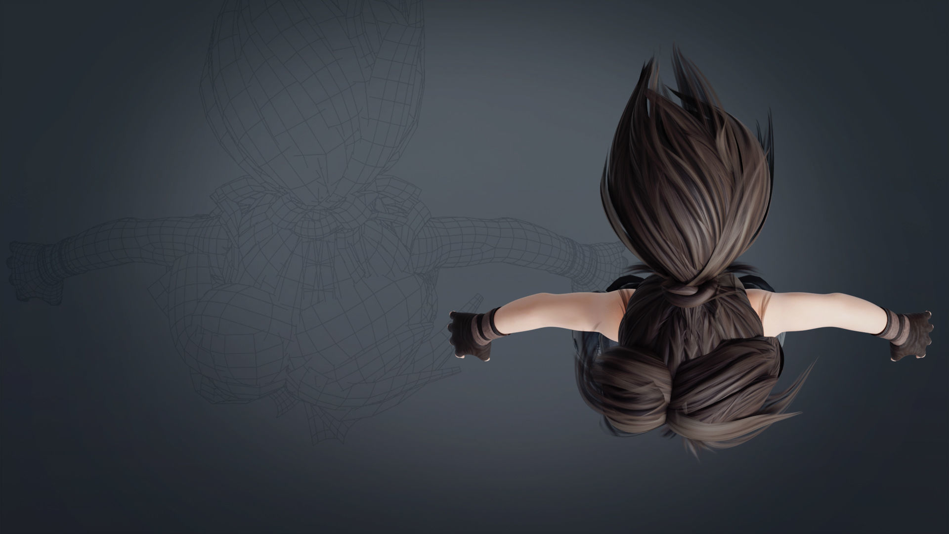 Fantasy Engineer 3D Female Character Model Low-poly 3D model_14