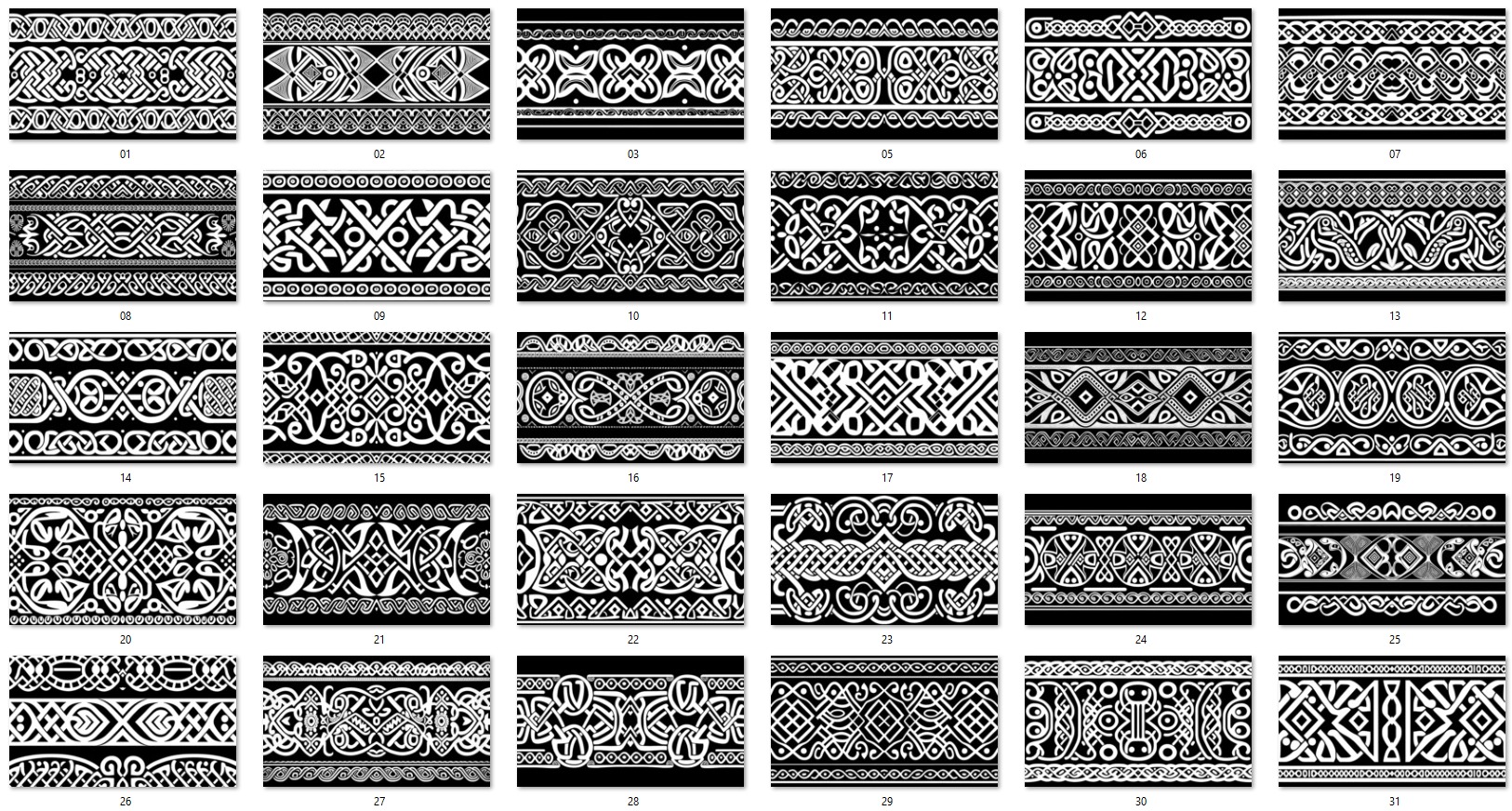 500 Viking Shape Trim Alpha  Vol 01 3D model_6