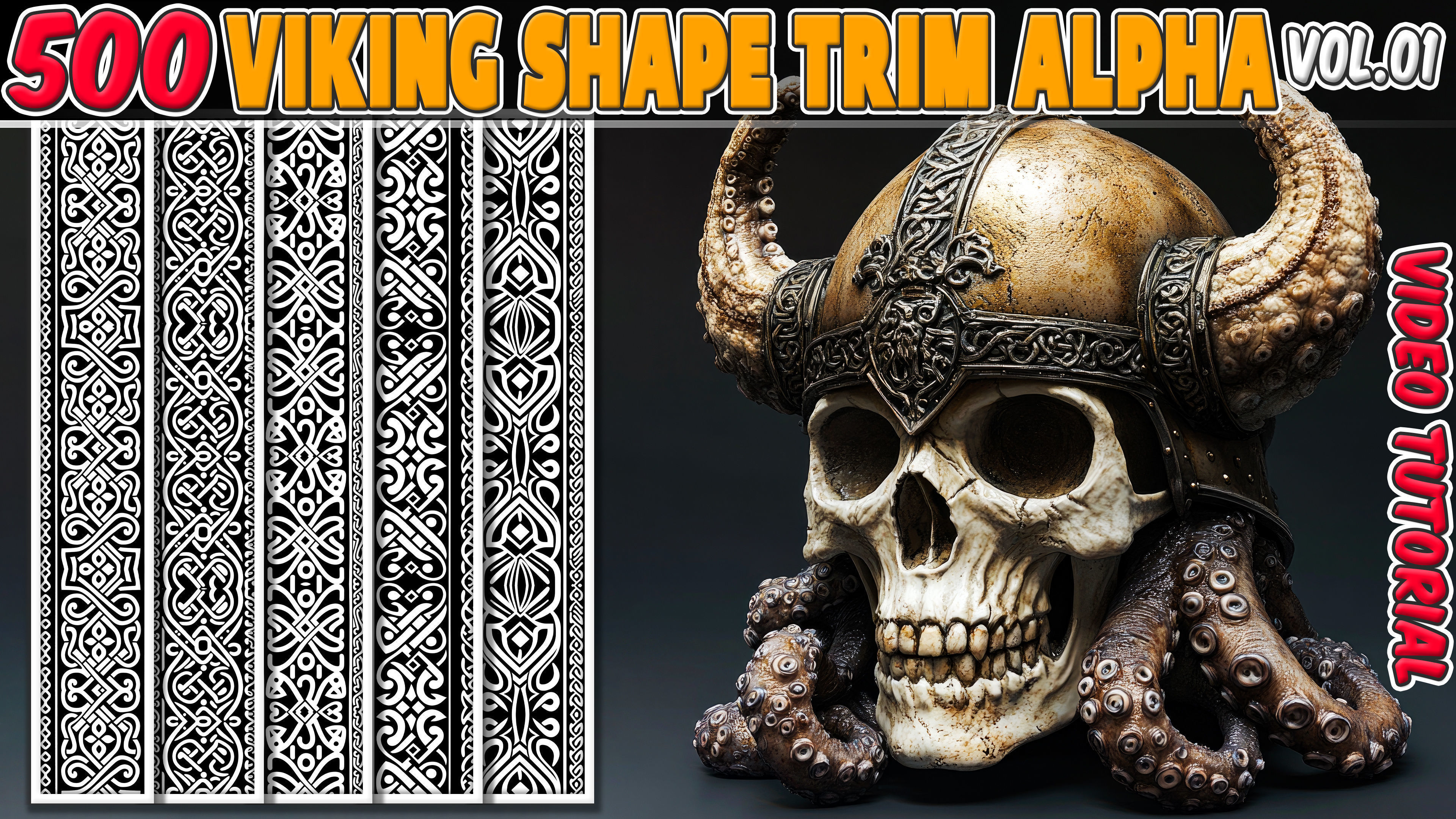 500 Viking Shape Trim Alpha  Vol 01 3D model_1