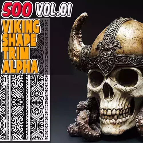 500 Viking Shape Trim Alpha  Vol 01 3D model