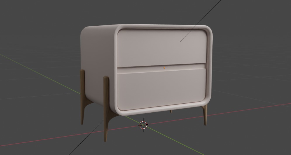 Side table 3D model_2
