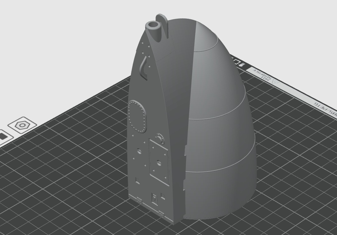 UK X-Craft midget submarine ww2 for rc - use  3D print model_12