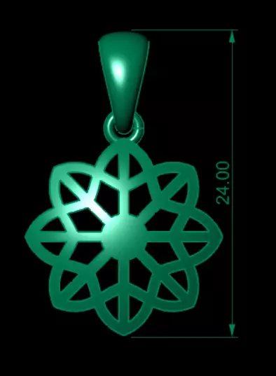 FLOWER PENDANT 3D model