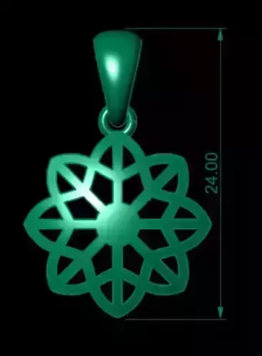 FLOWER PENDANT 3D model