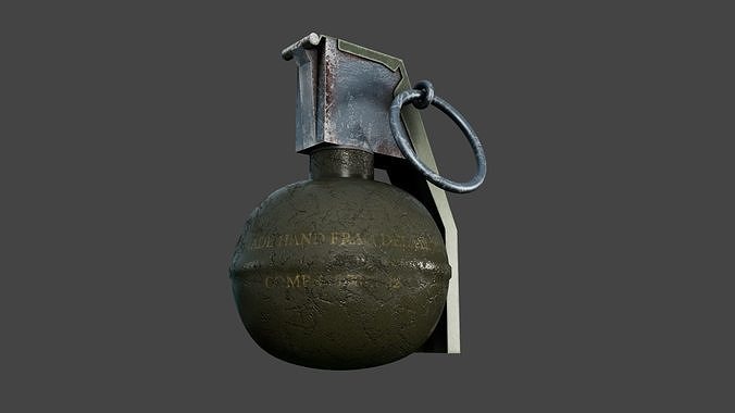 Grenade Low-poly 3D model