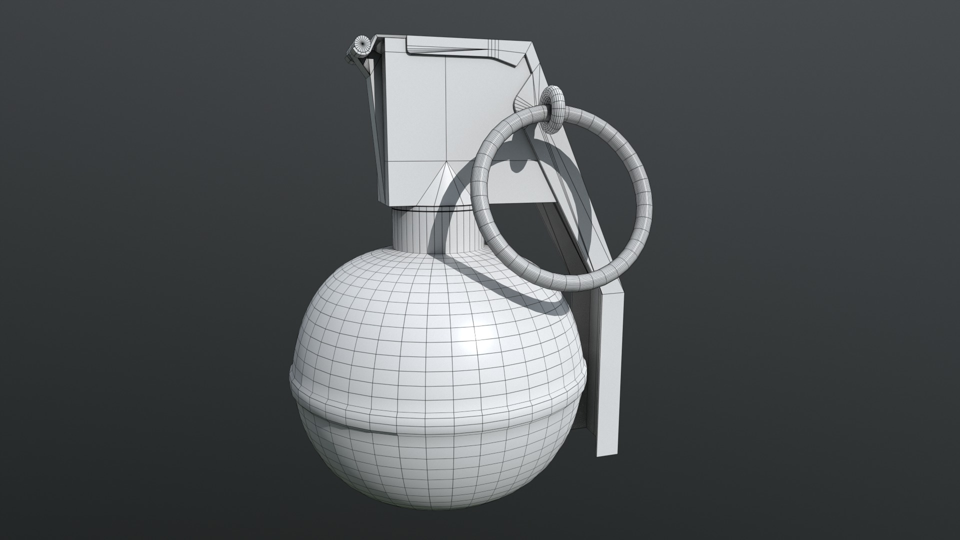 Grenade Low-poly 3D model_4