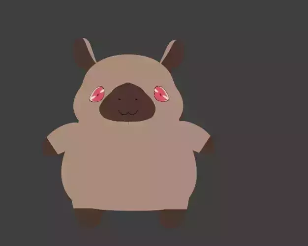 capybarra kawaii fat 1