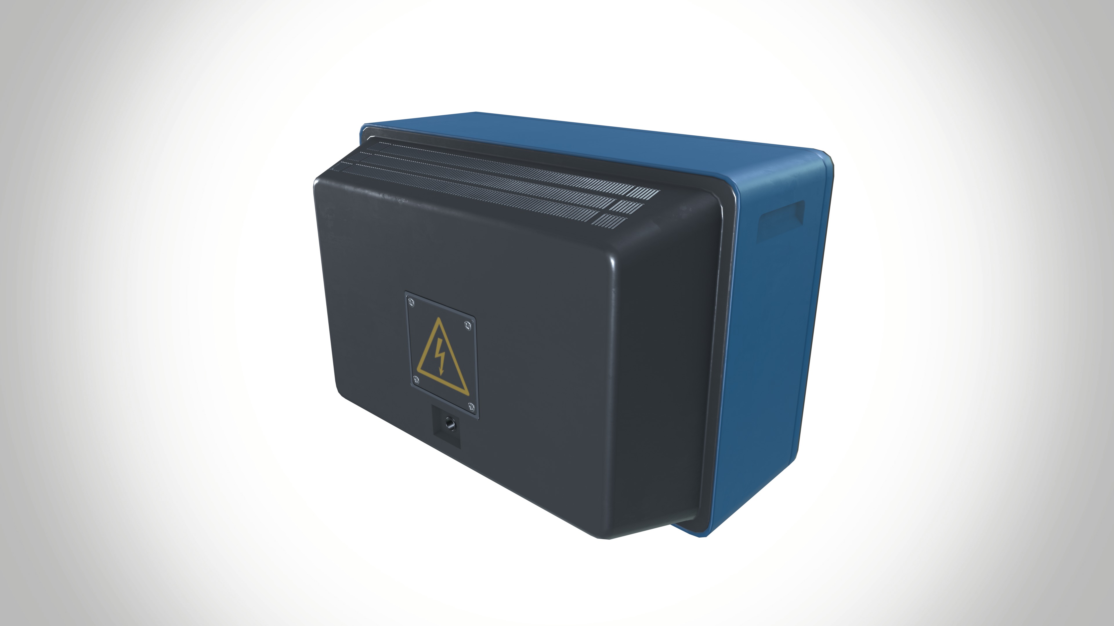 Retro Tv Low-poly 3D model_5