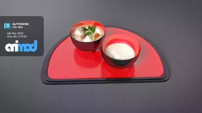 Japanese Soup on Tray