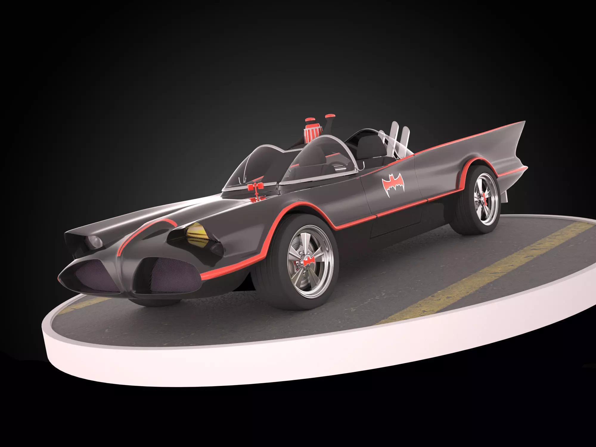 Batmobile 1966 3D model_0