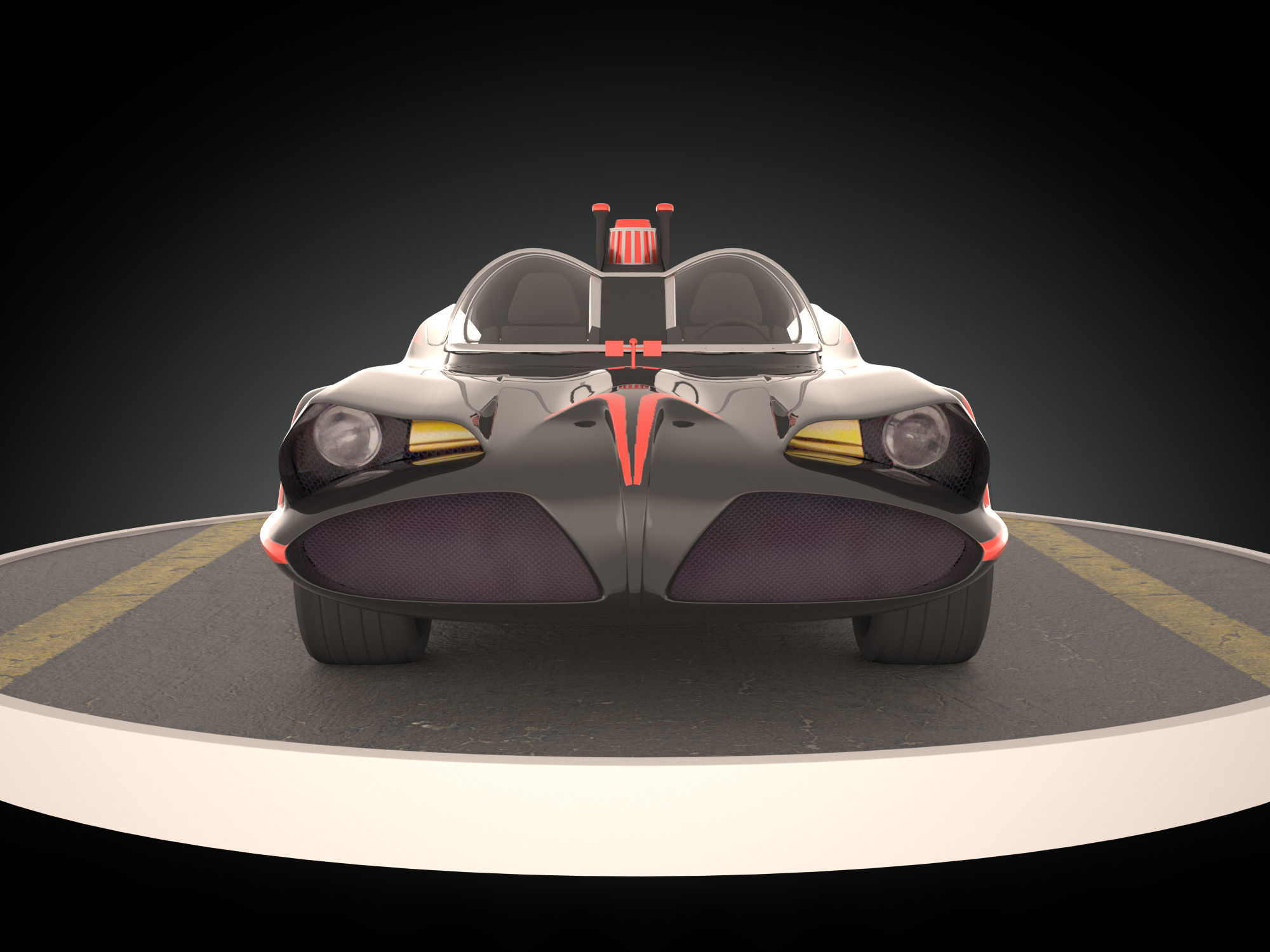 Batmobile 1966 3D model_7