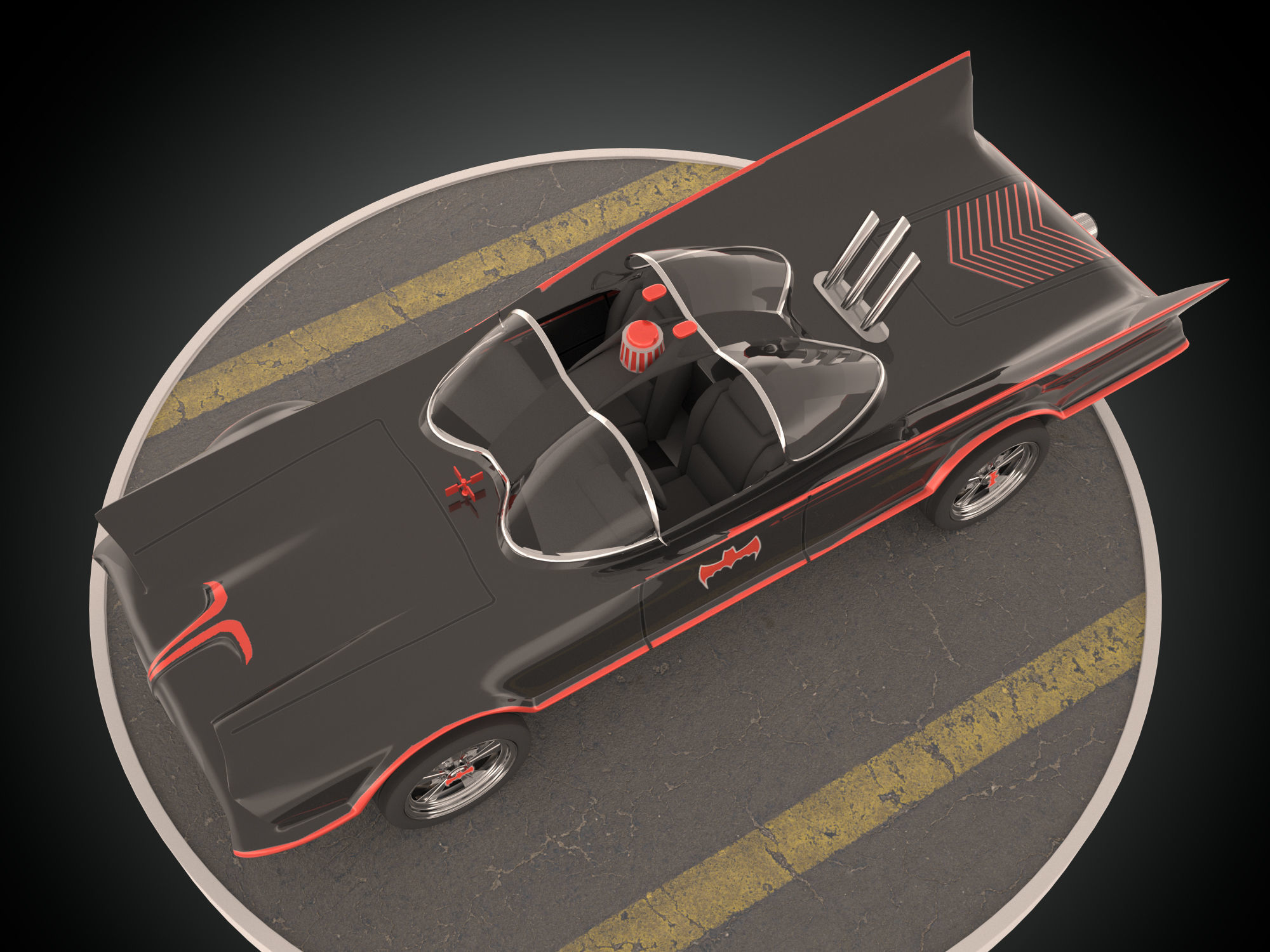 Batmobile 1966 3D model_8