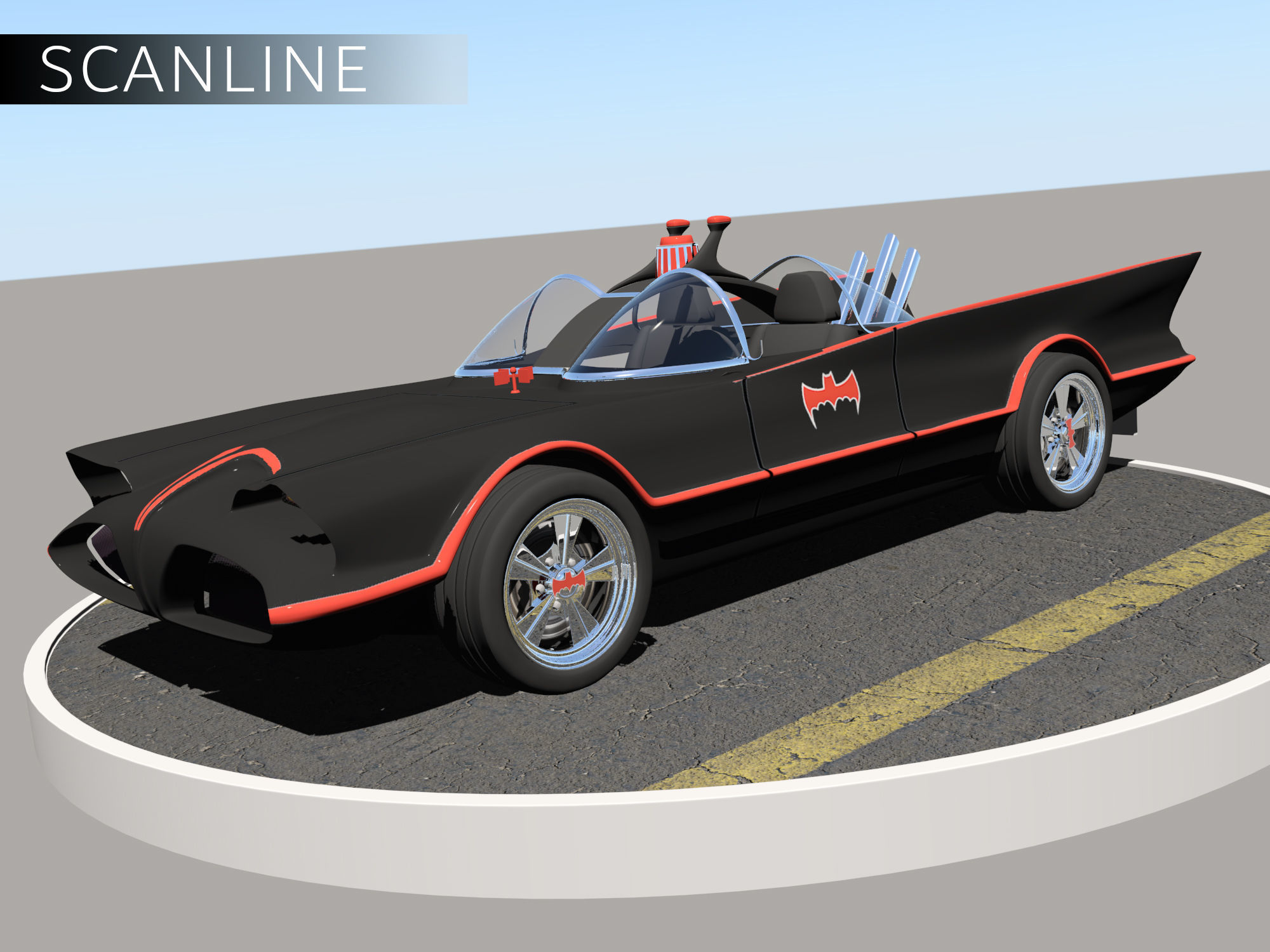 Batmobile 1966 3D model_14