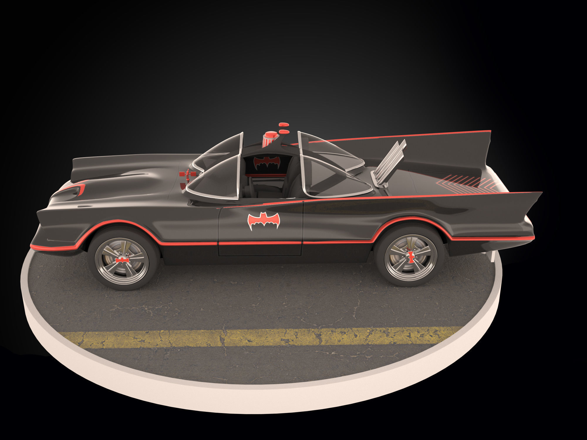 Batmobile 1966 3D model_1