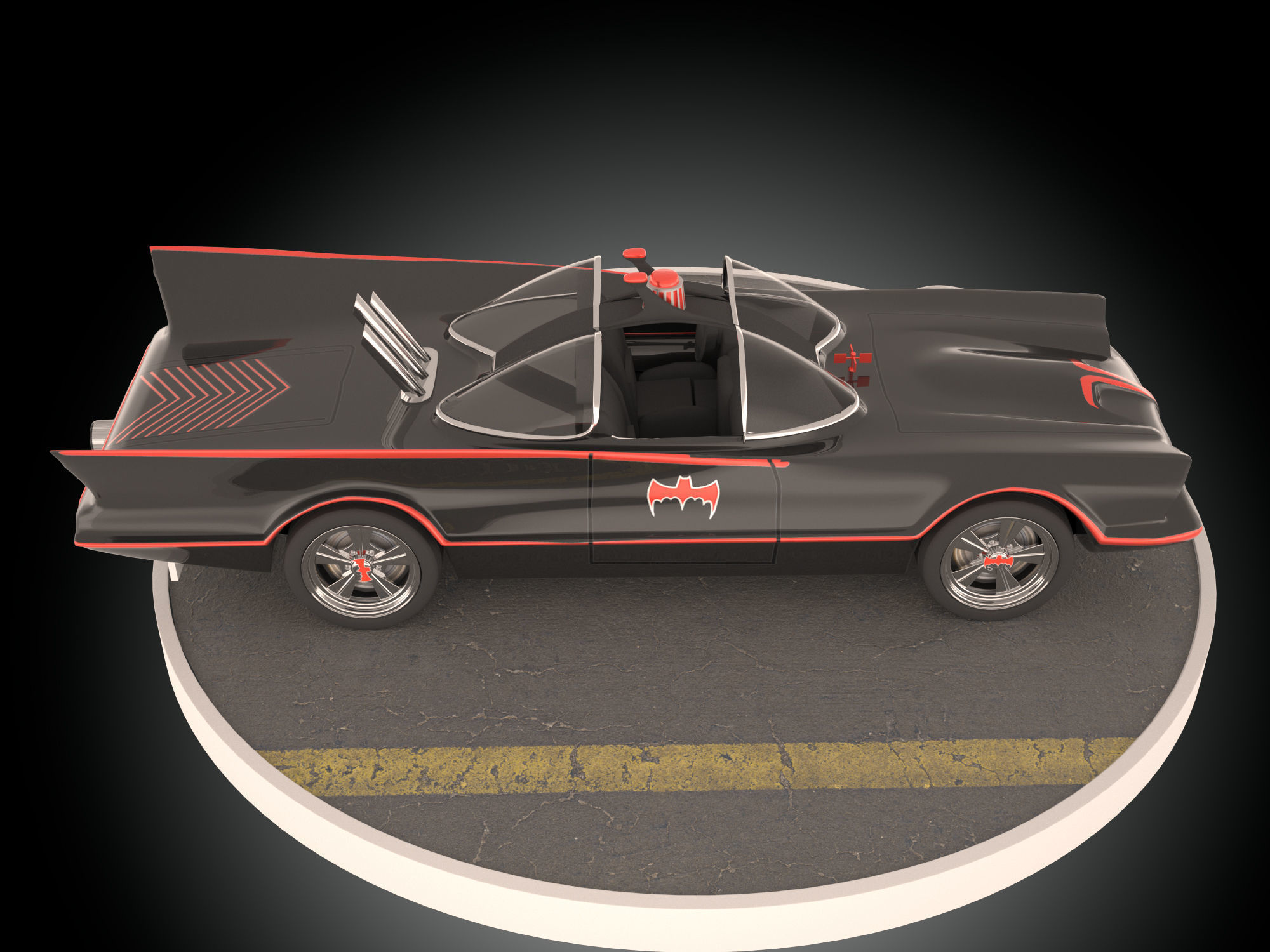 Batmobile 1966 3D model_5