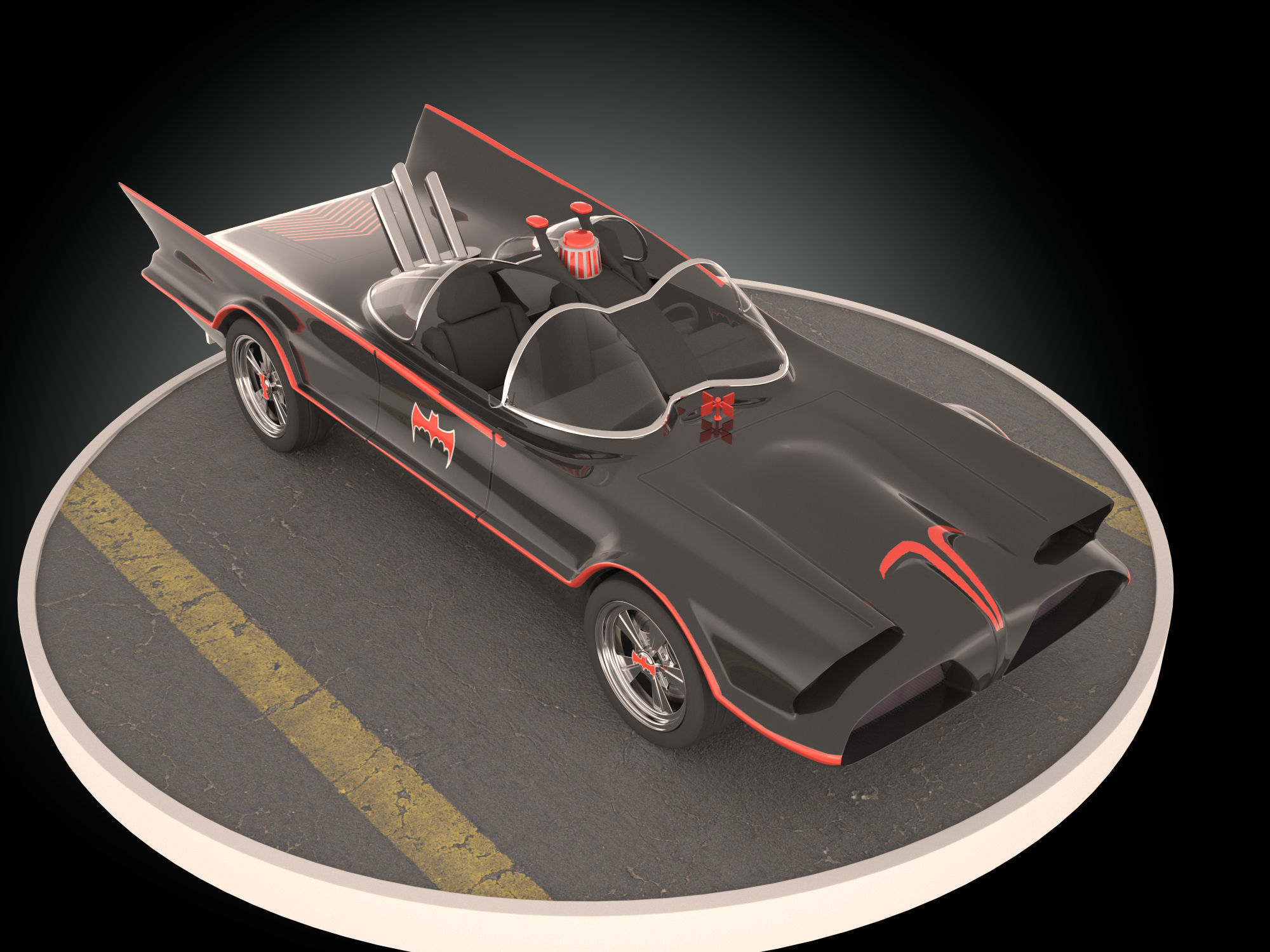 Batmobile 1966 3D model_6