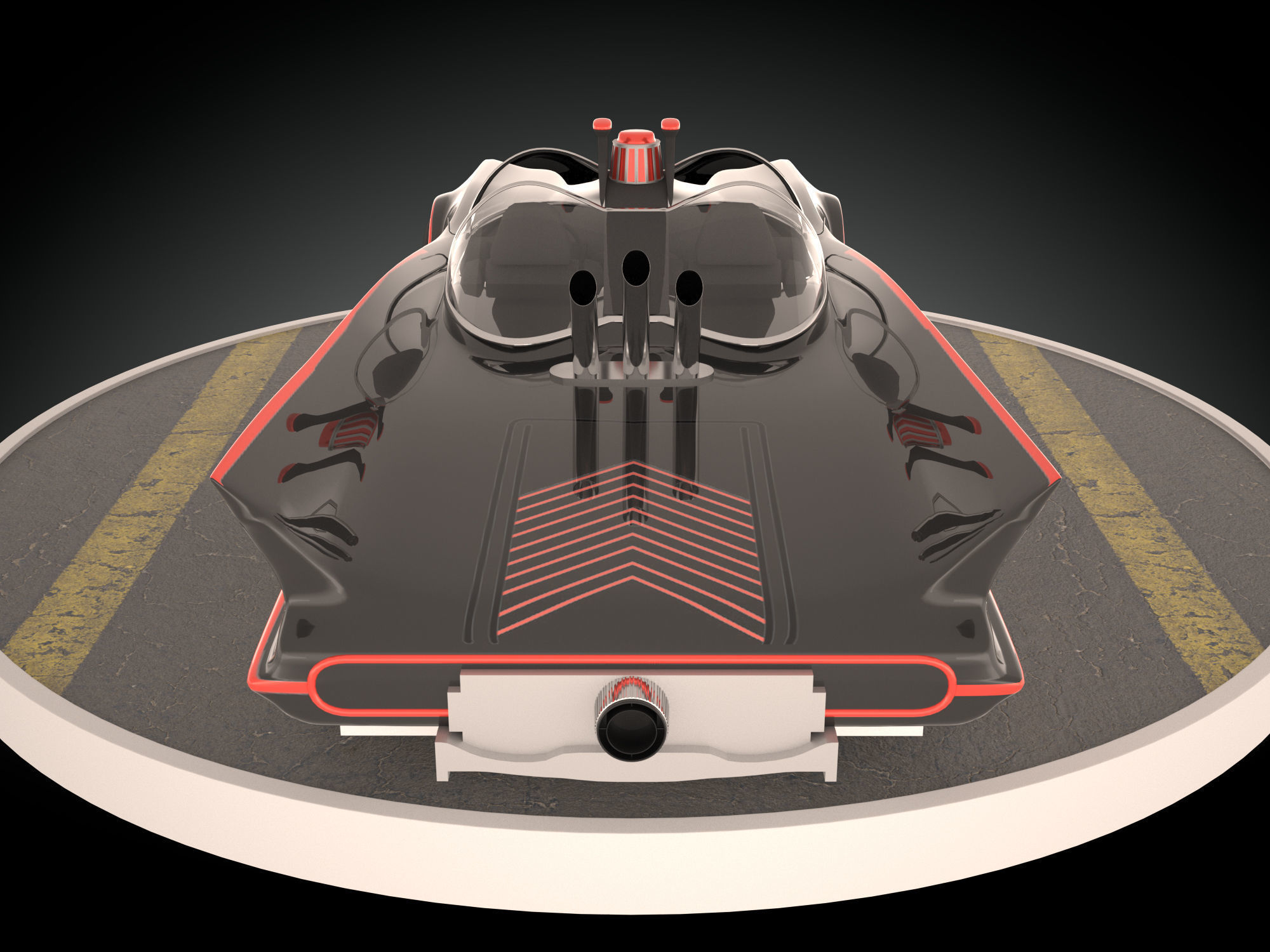Batmobile 1966 3D model_3