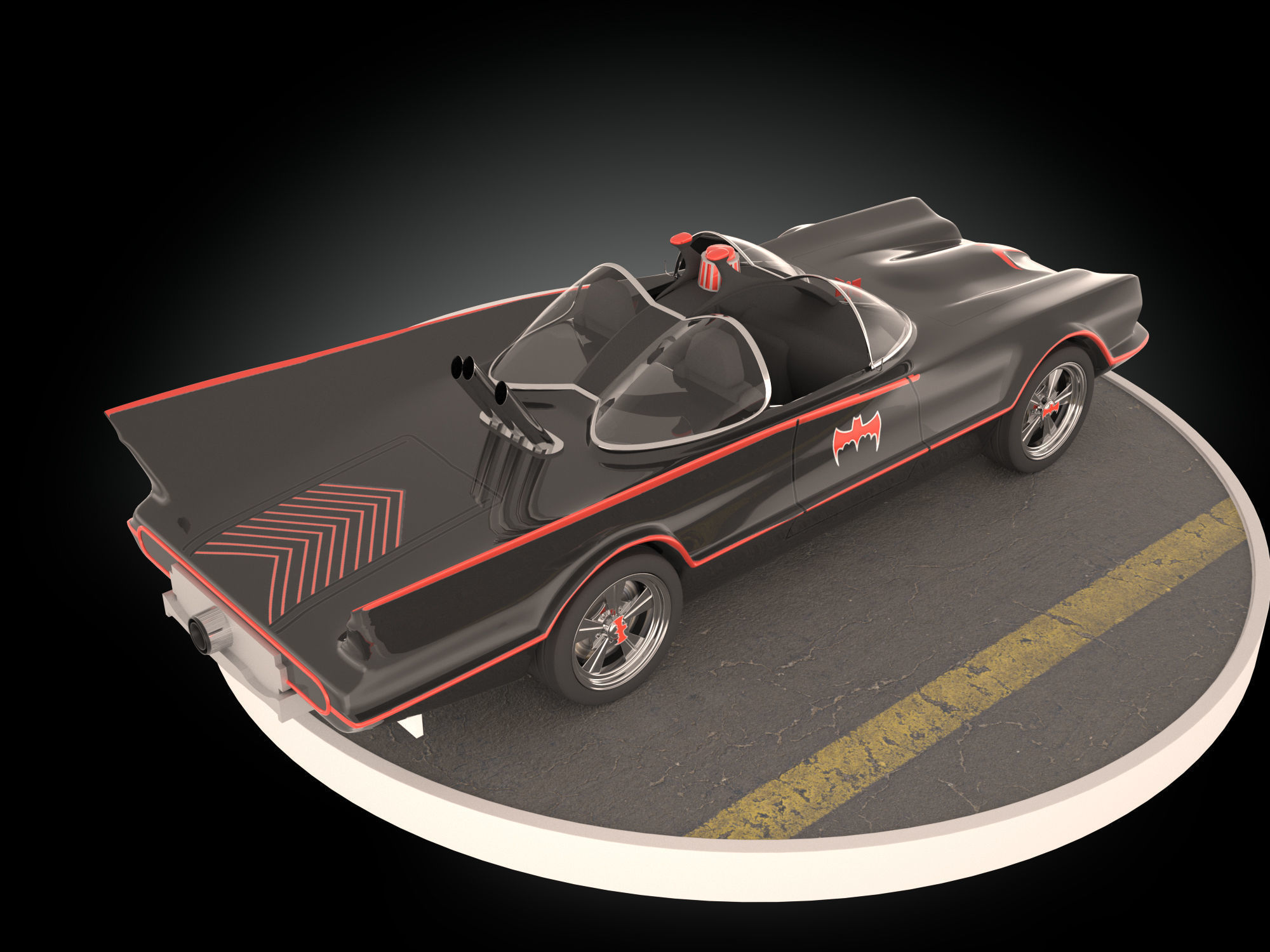 Batmobile 1966 3D model_4