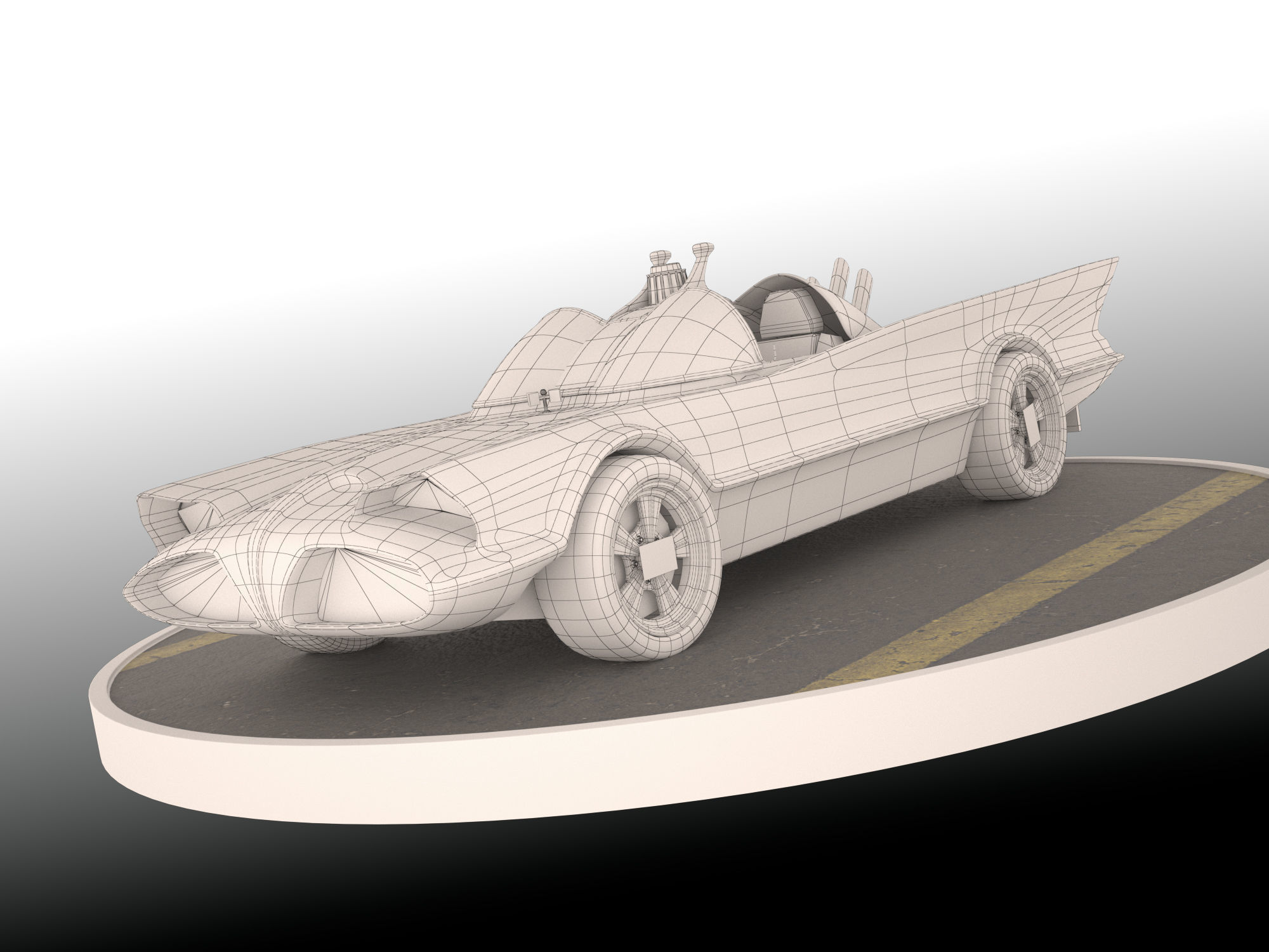 Batmobile 1966 3D model_10