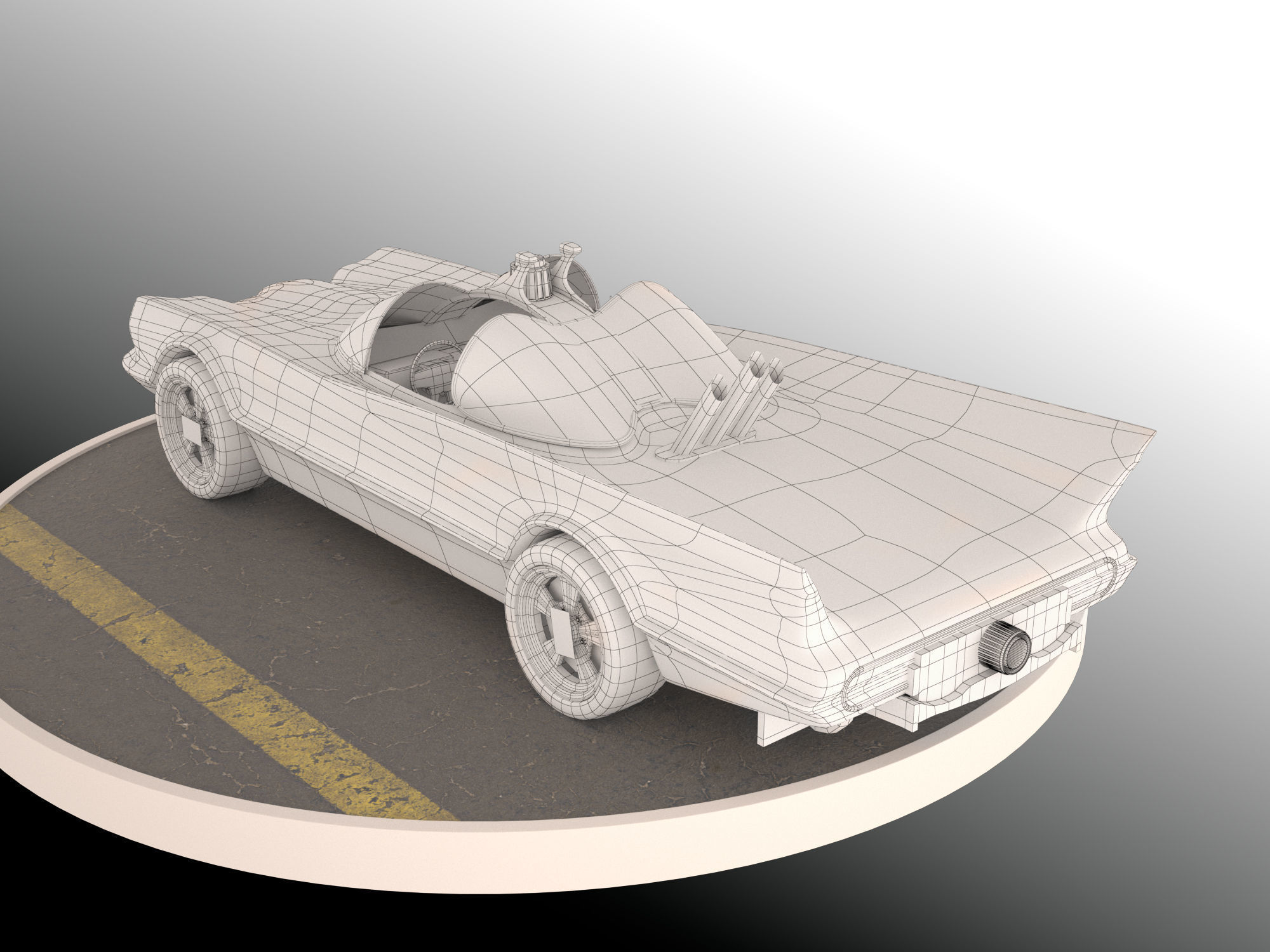 Batmobile 1966 3D model_11